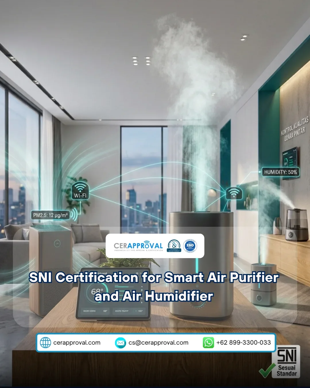 SNI Certification for Smart Air Purifier and Air Humidifier